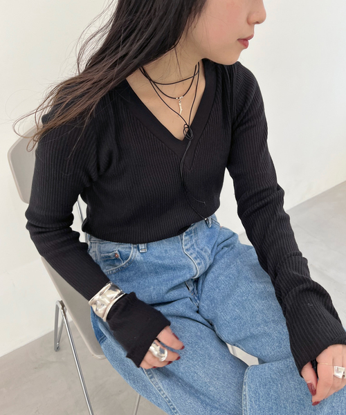 AP STUDIO CAROUSELAMBR ルーズロングスリーブティーシャツ AP STUDIO tシャツ Tシャツ 「CAROUSELAMBRA」ルーズロング