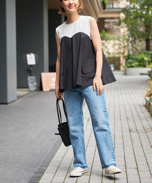 Spick＆Span tシャツ Tシャツ ビスチェコンビノースリプル
