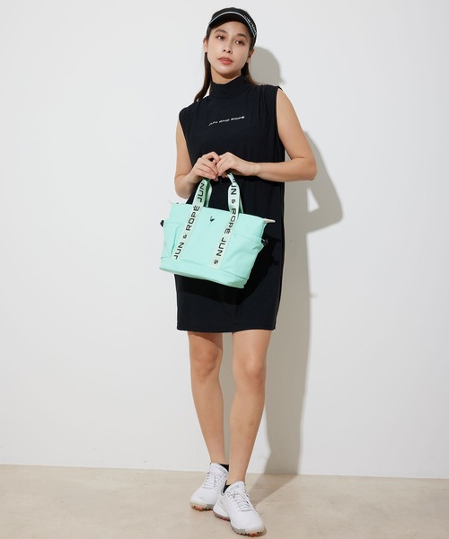 JUN&ROPE' ワンピース 「ECO」「UV」ギャザー袖ワンピース