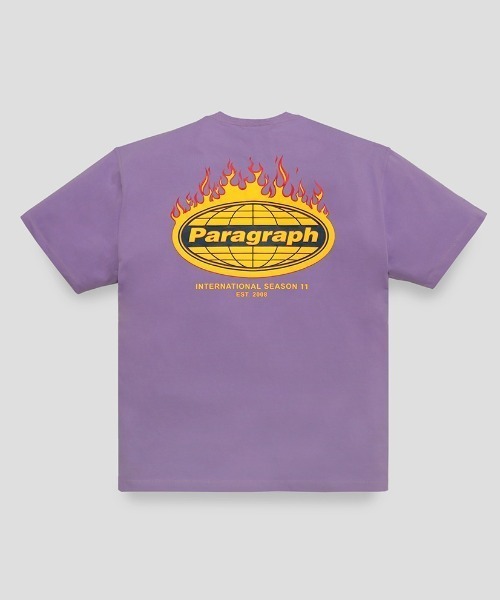 PARAGRAPH FLAME LOGO T-SHIRT LM209 追跡付 Paragraph tシャツ A'GEM/9 × .kom 「Paragraph/パラグラフ