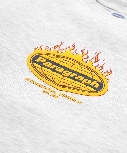 PARAGRAPH FLAME LOGO T-SHIRT LM209 追跡付 Paragraph tシャツ A'GEM/9 × .kom 「Paragraph/パラグラフ