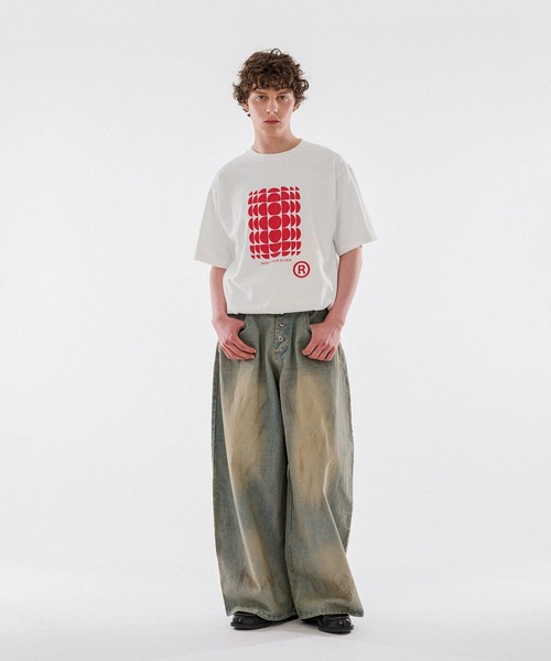 WISH FOR EVER（ウィッシュフォーエバー） tシャツ DRAW CODE DOT ART