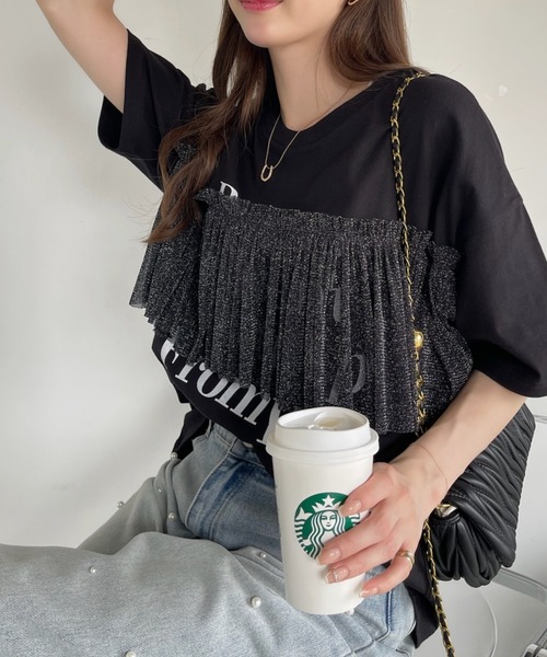 tシャツ チュールドッキングT レディース tシャツ チュールドッキングTシャツ レディース : ZOZOTOWN