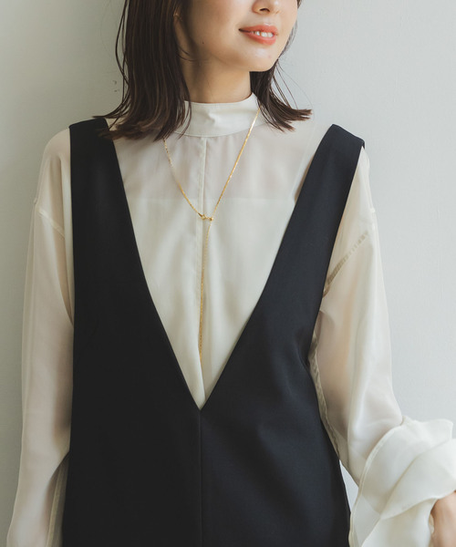 NOBLE ワンピース ストレートVネックワンピース : ZOZOTOWN
