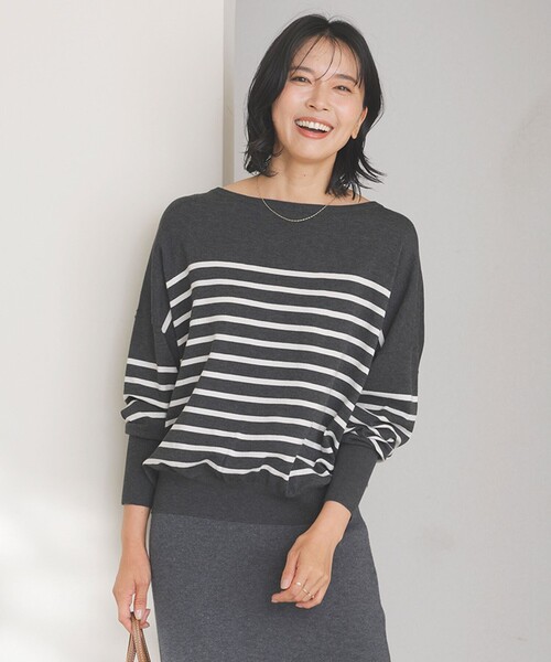 ニット セーター 「洗える/抗菌防臭」マイビューティニット ドルマン レディース UNFILO ニット セーター 「洗える/抗菌防臭」マイビューティ
