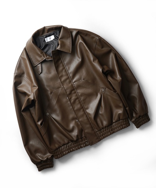 革ジャン ライダース 2WAY レトロライク 3Dポケット シンセティック