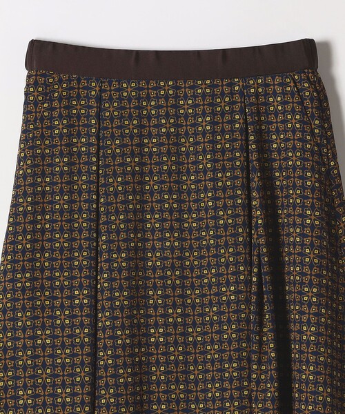 SHIPS any スカート any:「洗濯機可能」ジオメトリック フレア