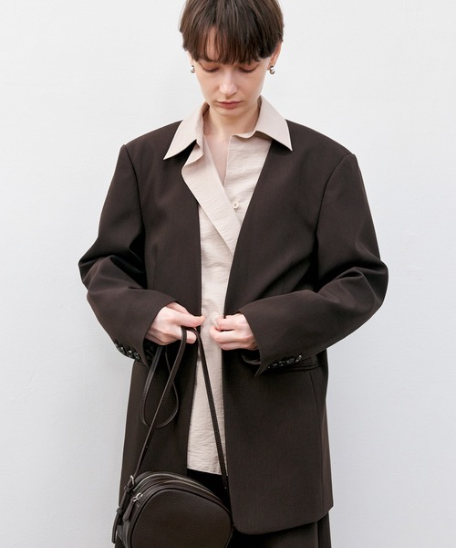 tageechita ジャケット ノーカラージャケット 「tageechita