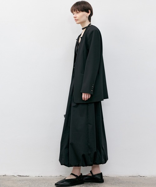 tageechita ジャケット ノーカラージャケット 「tageechita