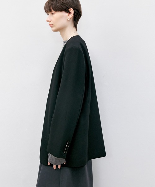 tageechita ジャケット ノーカラージャケット 「tageechita