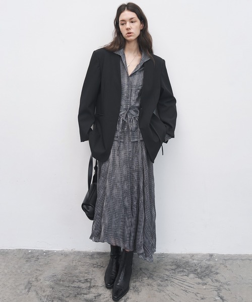 tageechita ジャケット ノーカラージャケット 「tageechita