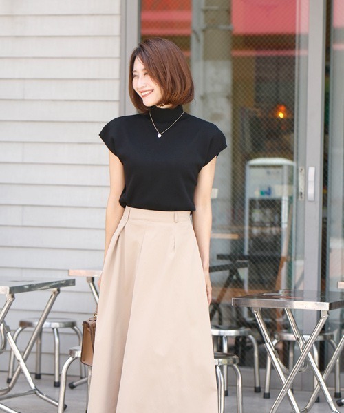 ニット セーター ”秋のTシャツ”はこれに決まり半袖ニットタートル レディース Ehre style ニット セーター ”秋のTシャツ”はこれに決まり半袖