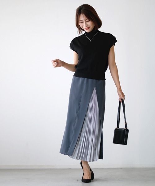 ニット セーター ”秋のTシャツ”はこれに決まり半袖ニットタートル レディース Ehre style ニット セーター ”秋のTシャツ”はこれに決まり半袖