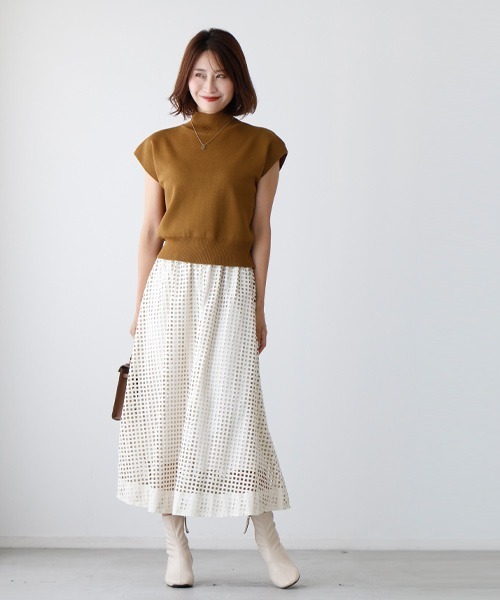 ニット セーター ”秋のTシャツ”はこれに決まり半袖ニットタートル レディース Ehre style ニット セーター ”秋のTシャツ”はこれに決まり半袖