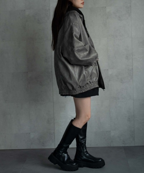CREARE -LINO- ブルゾン アウター 「ユニセックス」フェイクレザー