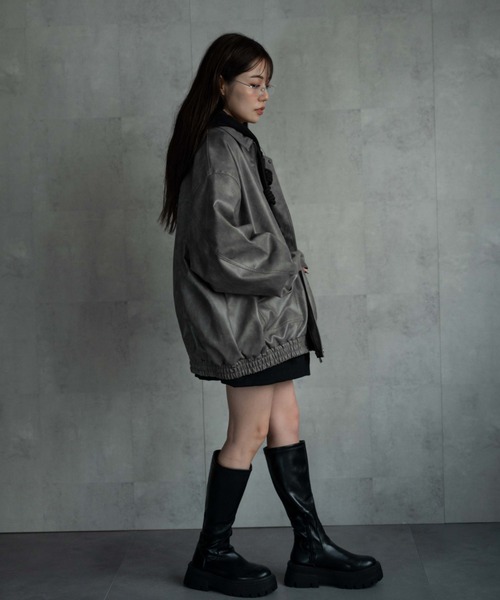 CREARE -LINO- ブルゾン アウター 「ユニセックス」フェイクレザー