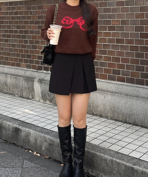 by your closet ニット セーター もちもち リボン レディース