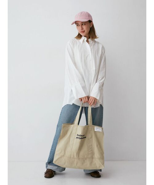 ブラウス シャツ カットオフビッグシルエットシャツ レディース Ungrid ブラウス シャツ カットオフビッグシルエットシャツ