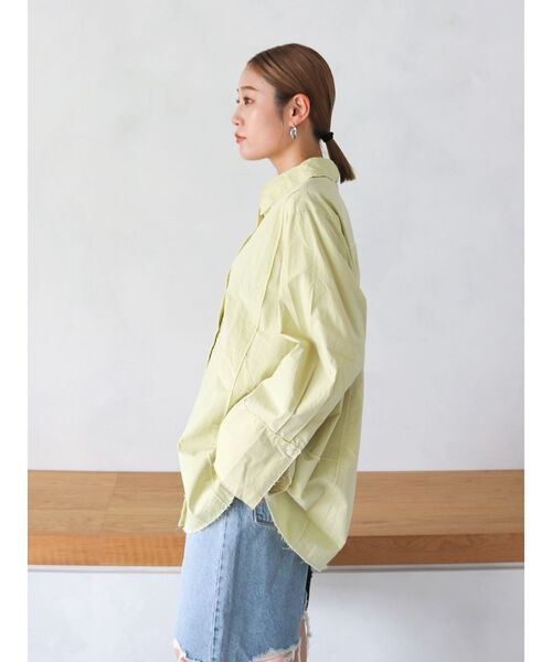 ブラウス シャツ ビッグシルエットカットジャガードブラウス レディース カット ジャガード フォルム スリーブ ブラウス