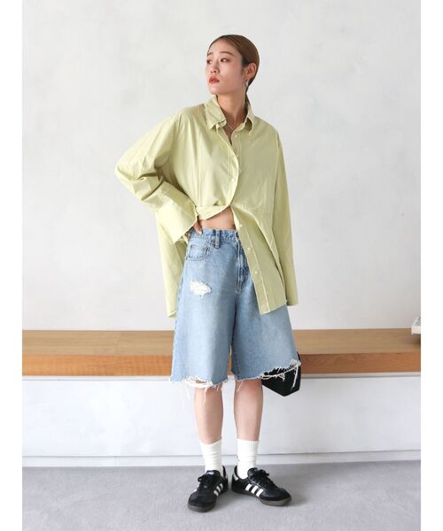 Ungrid - 完売品ブラウス Ungrid ブラウス シャツ カットオフビッグシルエットシャツ
