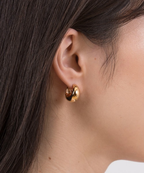 【ANNA SOTTILOTTA】ドロップ フープ ピアス シルバー ゴールド ピアス 「ANNA SOTTILOTTA」ドロップ フープ シルバー ゴールド
