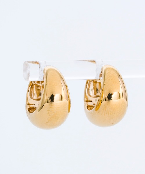 【ANNA SOTTILOTTA】ドロップ フープ ピアス シルバー ゴールド ピアス 「ANNA SOTTILOTTA」ドロップ フープ シルバー ゴールド