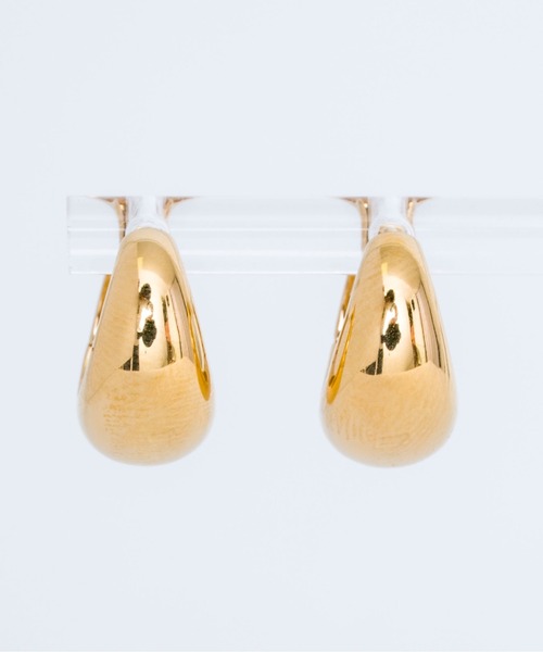【ANNA SOTTILOTTA】ドロップ フープ ピアス シルバー ゴールド ピアス 「ANNA SOTTILOTTA」ドロップ フープ シルバー ゴールド