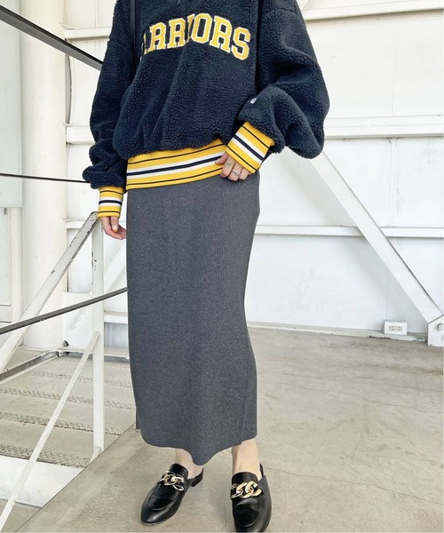 Spick&span ラメリブスカート Spick＆Span スカート スパンコールラメリブニットスカート
