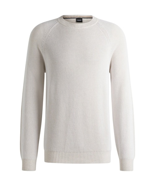 BOSS（HUGO BOSS） セーター ニット コットン/リネン ストライプニット