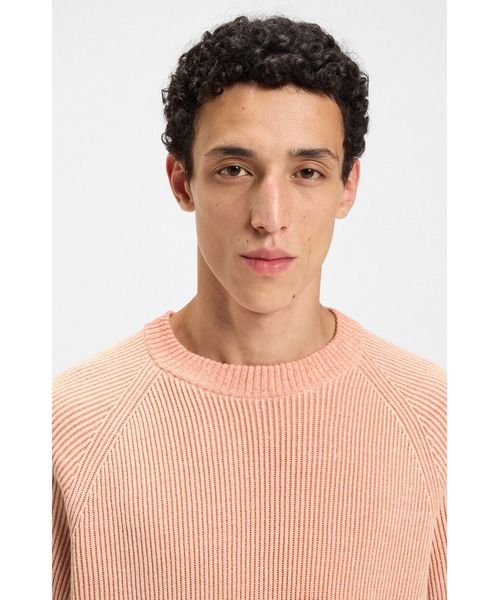 BOSS（HUGO BOSS） セーター ニット コットン/リネン ストライプニット