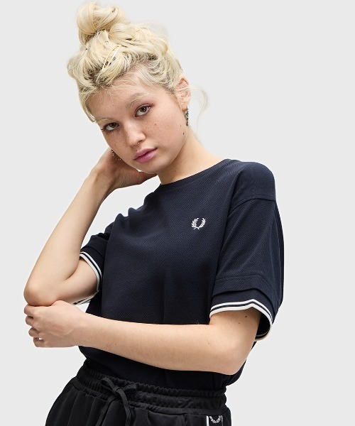 tシャツ Tipped Pique T-Shirt／ティップラインポロＴシャツ レディース