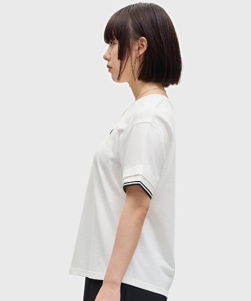 tシャツ Tipped Pique T-Shirt／ティップラインポロＴシャツ レディース FRED PERRY tシャツ Tipped Pique T-Shirt／ティップラインポロ