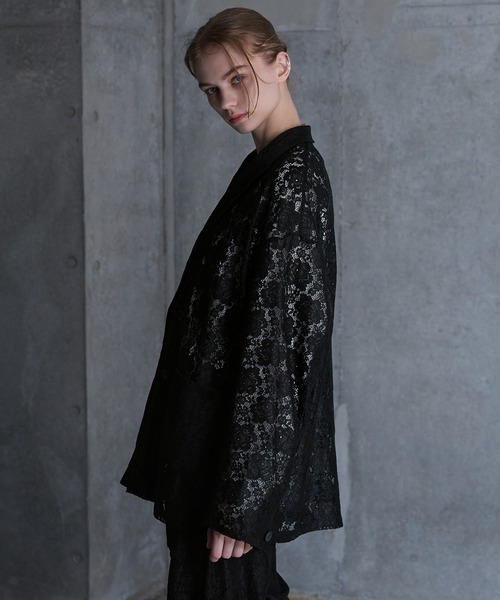 SERACE ジャケット テーラードジャケット 「SERACE」Flower lace