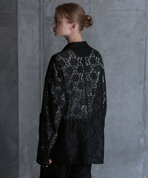 SERACE ジャケット テーラードジャケット 「SERACE」Flower lace