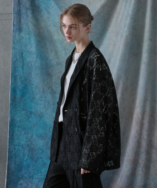 SERACE ジャケット テーラードジャケット 「SERACE」Flower lace
