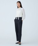 ブラウス シャツ ポリエステルアムンゼン ハン...の詳細画像1