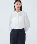 ブラウス シャツ ポリエステルアムンゼン ハン...の詳細画像2