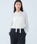 ブラウス シャツ ポリエステルアムンゼン ハン...の詳細画像4