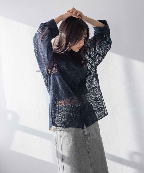 かんくくん様 ご購入予定品 LOWRYS FARM（ローリーズファーム） ブラウス シャツ バンドカラー