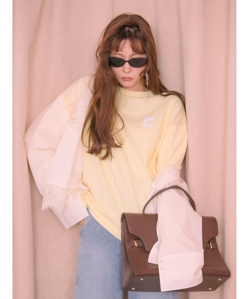 Champion tシャツ 「Champion」レイヤードロンT レディース