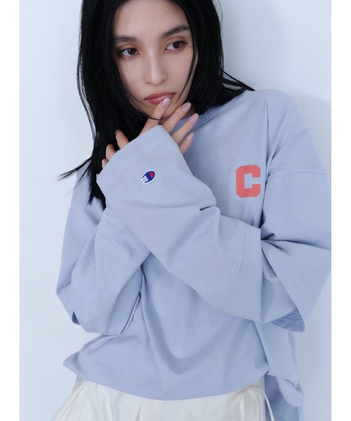 tシャツ 「Champion」レイヤードロンＴ レディース Champion tシャツ 「Champion」レイヤードロンT レディース