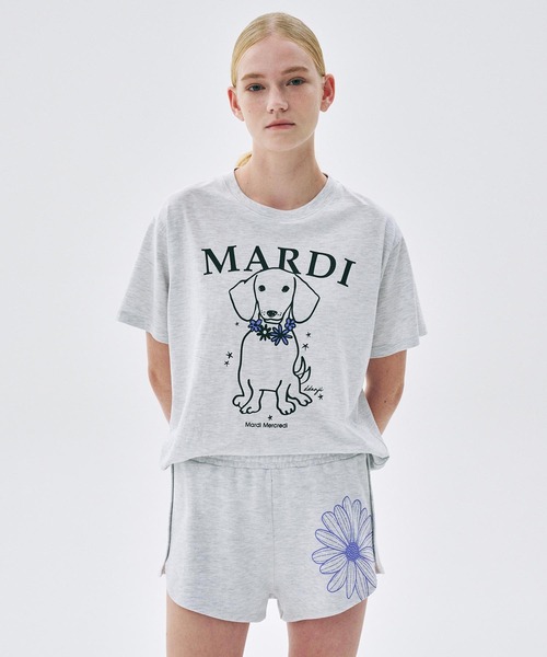 Mardi Mercredi tシャツ TSHIRT SWING THE TAIL DDANJI FLOWER