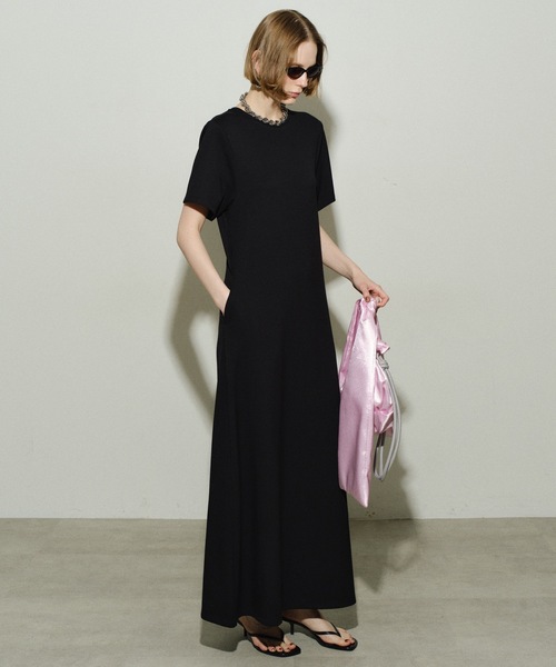 上品シルエット ワンピース 半袖 ロングスカート シャツドレス ソフトオックスシャツワンピース - SOÉJU online store｜上質な