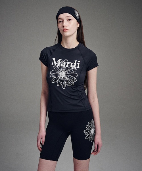 Mardi Mercredi tシャツ AIRLIFT slim fit top flowermardi
