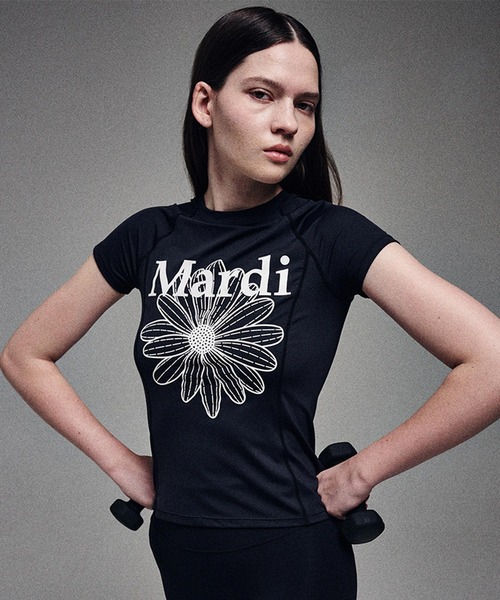 tシャツ AIRLIFT side slit top flowermardi レディース AIRLIFT side slit top flowermardi（Tシャツ/カットソー