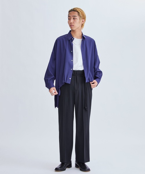 「ETHOSENS」 スラックス 1 モカ メンズ_画像2