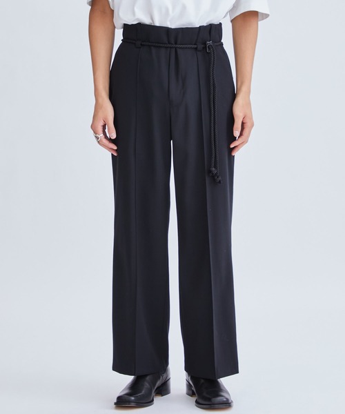 「ETHOSENS」 スラックス 1 モカ メンズ_画像3