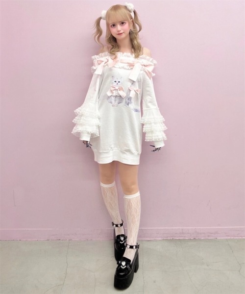 Ank Rouge（アンクルージュ） ローファー エナメルリボン厚底