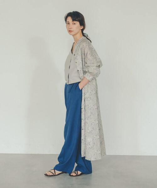 アデュートリステス　Finlayson コラボ 長袖ひざ丈ワンピース ADIEU TRISTESSE（アデュートリステス）の「kazumiさんコラボ