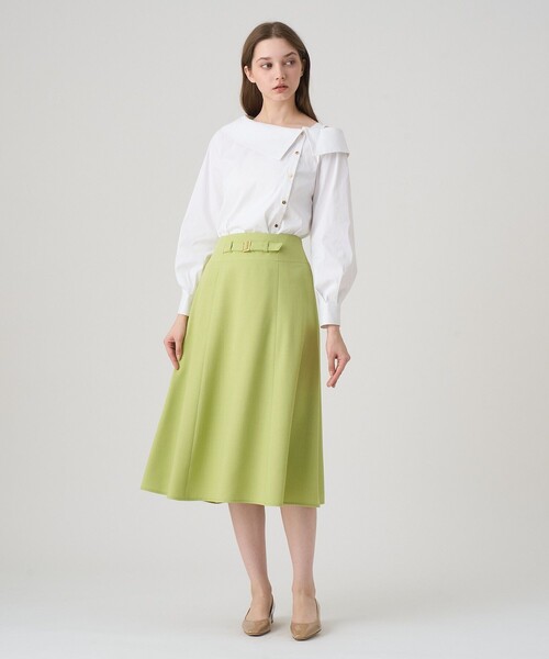 タグ付きストレッチブロードアシメブラウス ANAYI ブラウス シャツ ストレッチブロードアシメ レディース